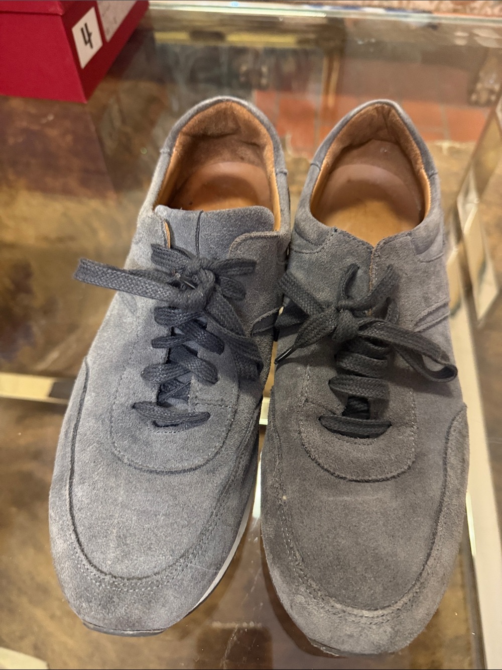 Onward Reserve Men's Grey Suede Lace-Up Sneakers